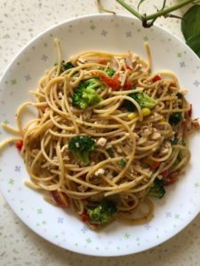 spagetti aglio olio untuk diet