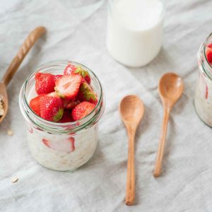 Strawberry Protein Overnight Oats
